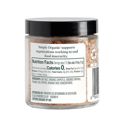 Simply Organic, Finishing Salt Hot Organic, 3.63 Ounce