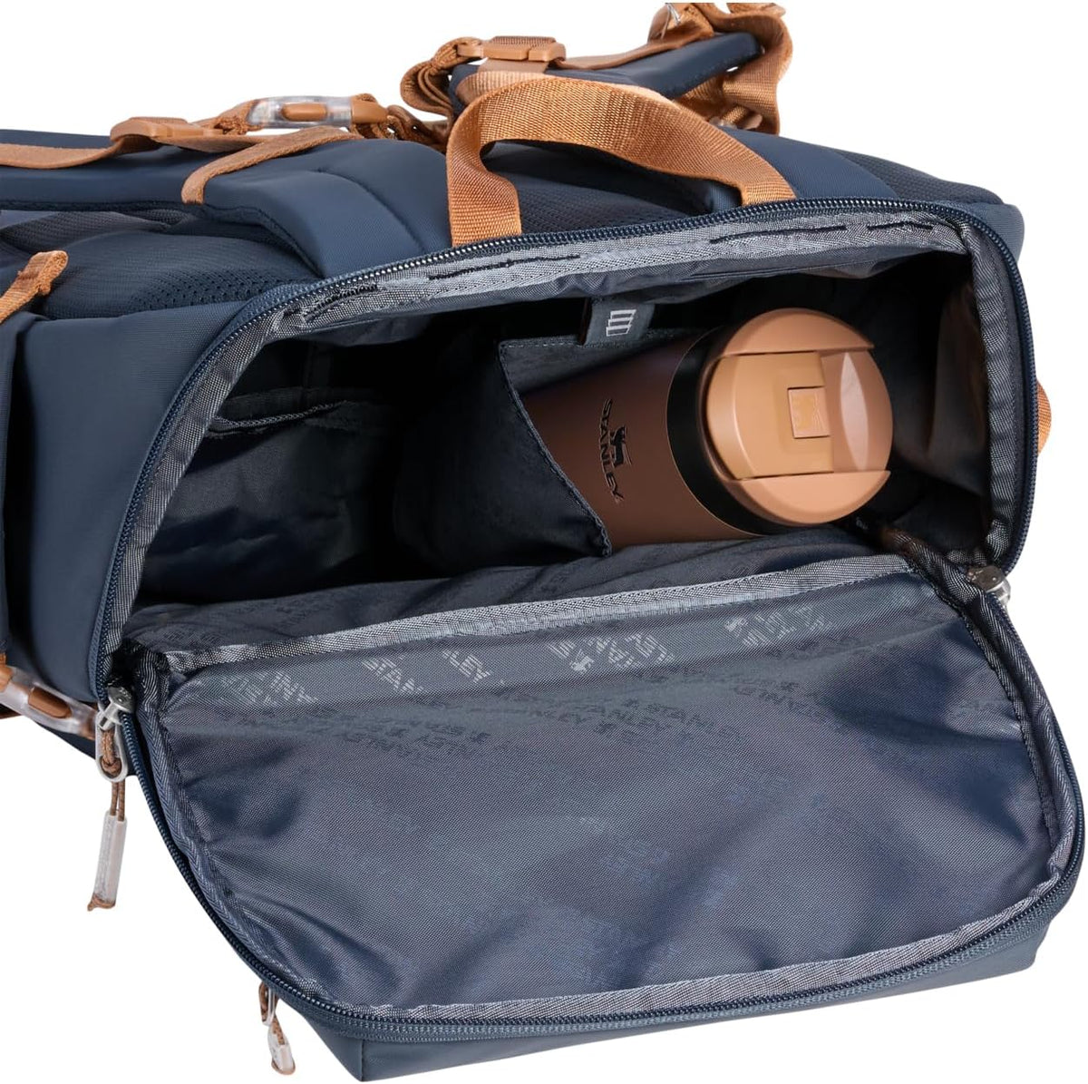 STANLEY Vitalize Backpack | Gym, Work & Travel Bag with Laptop Sleeve | Expandable Bottom Compartment | Tumbler & Water Bottle Pockets | Durable Recycled Fabric | Twilight