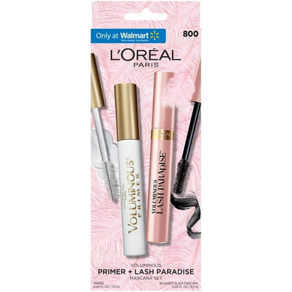 L'Oreal Paris Voluminous Waterproof Mascara, Blackest Black, Combo Pack