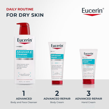 Eucerin Advanced Repair Body Cream, Urea Enriched, 8 OZ