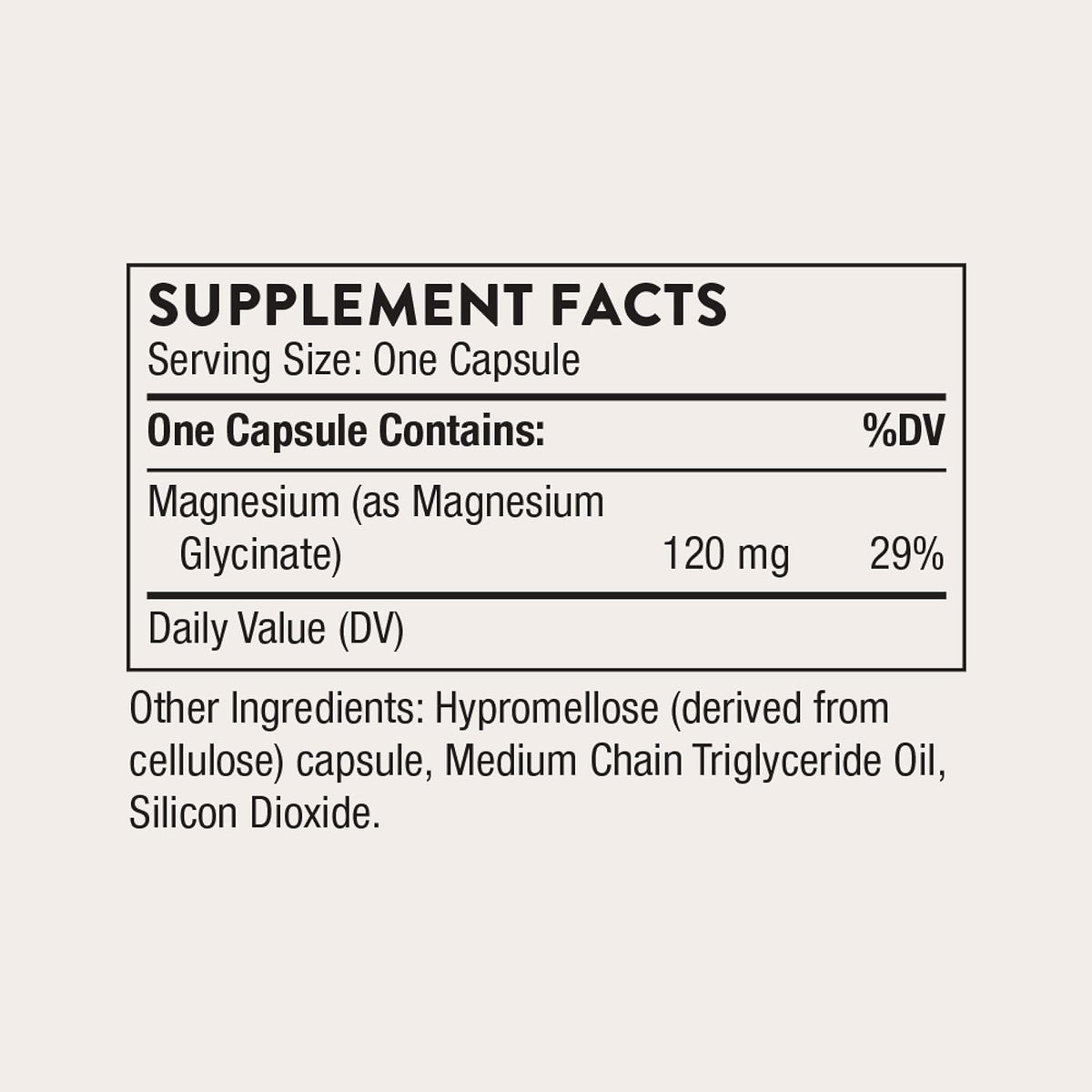 THORNE Magnesium Glycinate, Chelated Magnesium Supplement, 180 Capsules