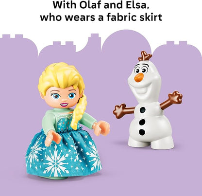 LEGO DUPLO Disney Frozen Creative Box with Elsa and Olaf 10462 | Building Toys for Toddlers, Ages 2+, Sturdy Build for Pretend Play, Develops Fine Motor Skills, 37 pieces, Gift for Birthdays