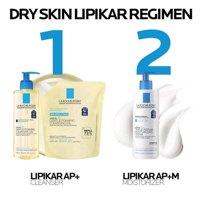 La Roche-Posay Lipikar AP+ Gentle Foaming Cleansing Oil, with Shea Butter