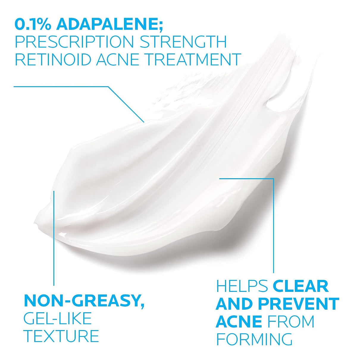 La Roche-Posay Effaclar Adapalene Gel 0.1% Acne Treatment, 1.6oz