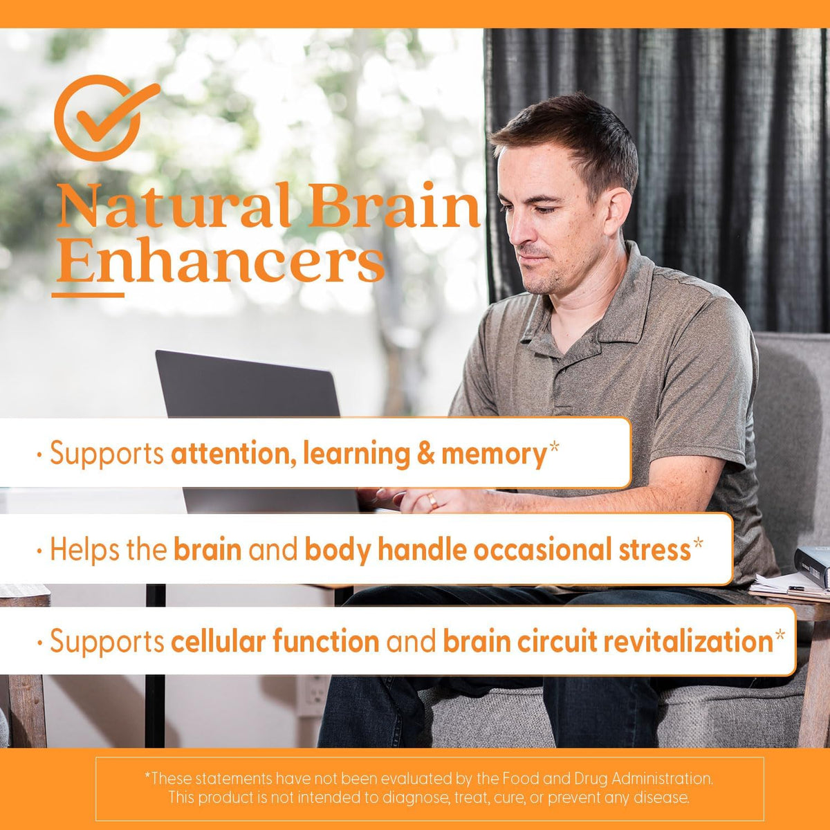 Doctor's BEST Natural Brain Enhancers, Gluten Free, 60 Ct Veg Caps