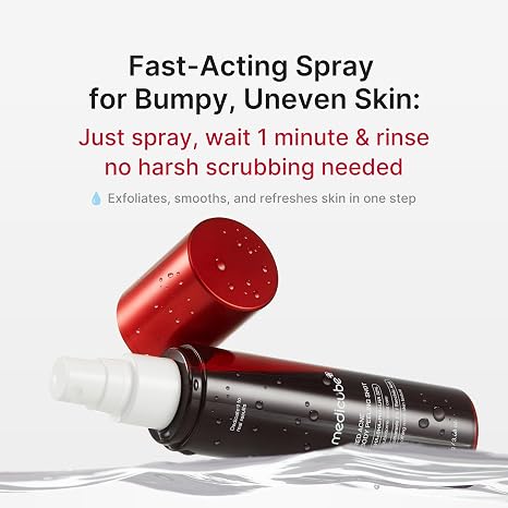 medicube Red Body Peeling Shot - AHA & BHA Exfoliating Body Spray, 3.88 oz