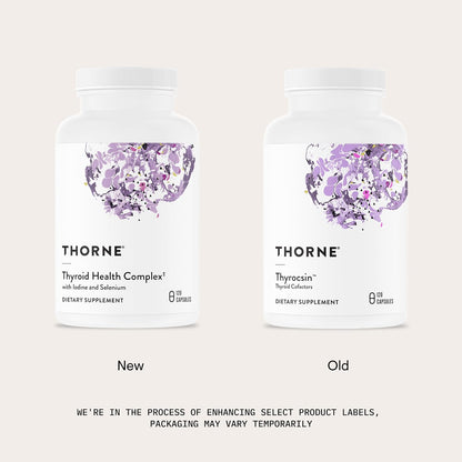 THORNE Thyroid Health Complex, Iodine, L-Tyrosine & Selenium, 120 Capsules