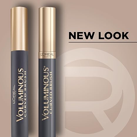 L’Oreal Paris Original Voluminous Mascara, Building Mascara Volume and Length Formula, Curved Brush, Washable, Black, 0.26 Fl Oz., 2 Count