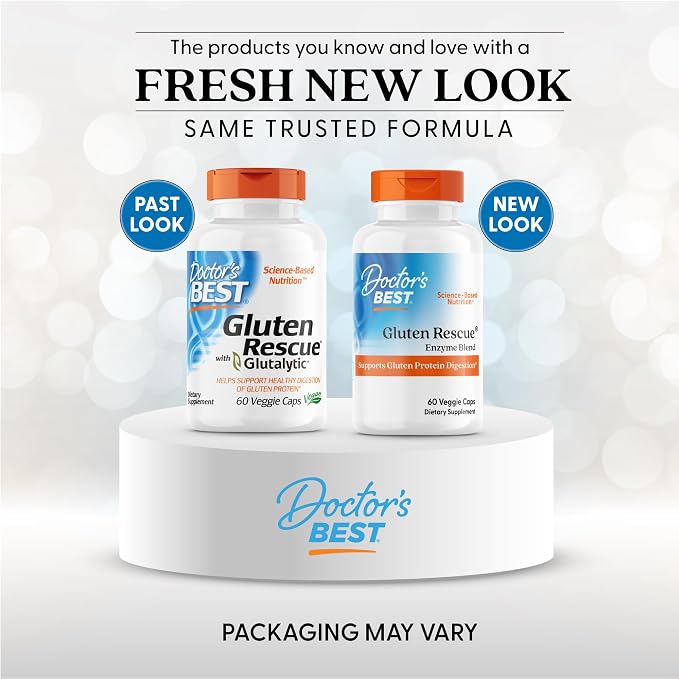 Doctor's BEST Gluten Rescue, Protease Enzyme Blend, 60 Ct Veg Caps