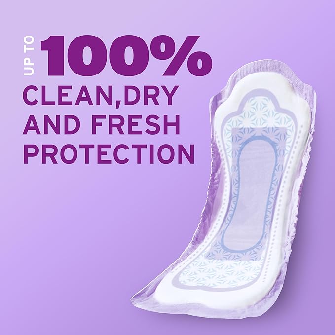 Poise Incontinence & Postpartum Pads for Bladder Leaks, 4 Drop Moderate Absorbency, Long Length, 108 Count, Packaging May Vary