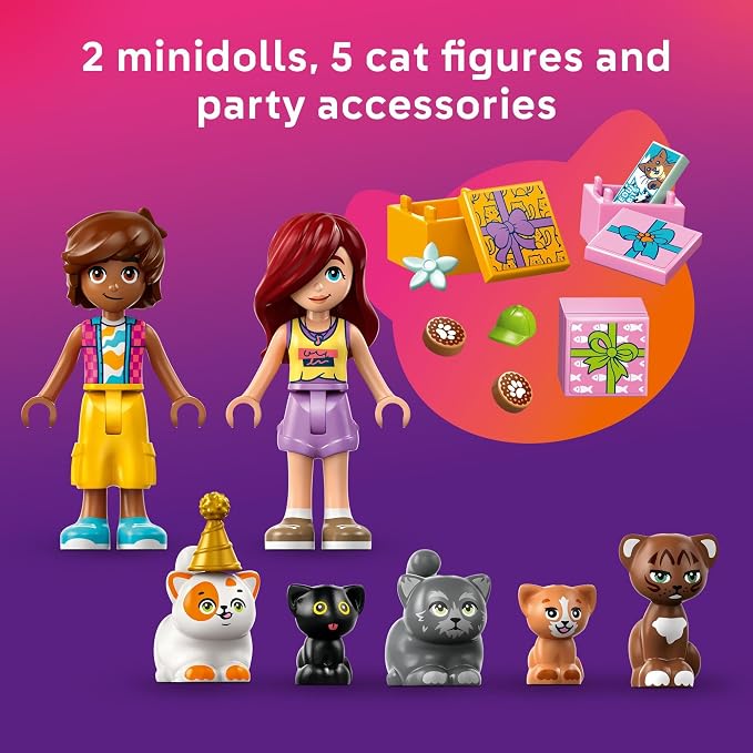 LEGO Friends Tree House Building Toy - Pretend Play Building Blocks with Cat Toys & 2 Minidolls, Creative Storytelling Toy for Girls and Boys Ages 9+, Gift Idea - 42666