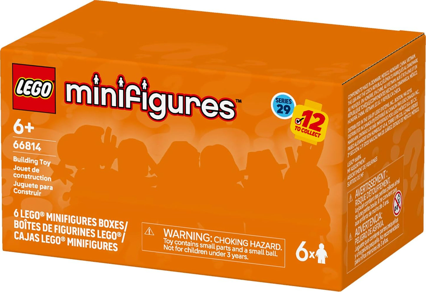 LEGO Minifigures Series 29 6 Pack - Mystery Box Multipack - Birthday Party Favors for Boys & Girls, Ages 6+ - Goodie Bag Stuffers for Kids - 66814