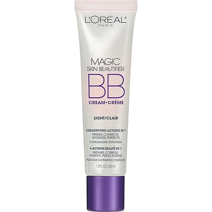 L'Oréal Paris Magic BB Cream, Hydrating Skin Beautifier & Color Changing Foundation, Light Coverage, Light, 1 fl oz.