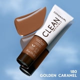 COVERGIRL Clean Invisible Liquid Foundation, 180 Golden Caramel, 1.0 fl oz
