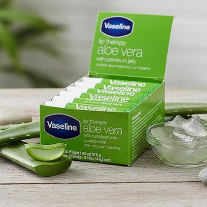 Vaseline Lip w/o Backer Card Aloe - 72 pack box