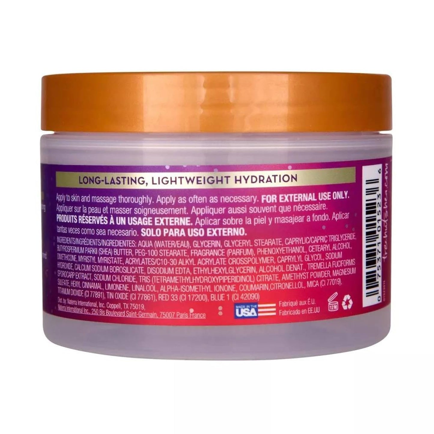 Tree Hut Moonlight Glow Whipped Shea Body Butter - Body + Being - 8.4 ounces