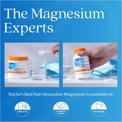 Doctor's Best High Absorption Magnesium Glycinate Lysinate, 240 Count