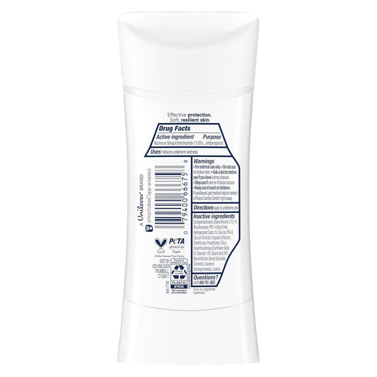 Dove Advanced Care Antiperspirant Deodorant Stick Lavender Fresh for Helping Repair Skin Barrier After Shaving, with 72-Hour Sweat & Odor Protection, 2.6 oz