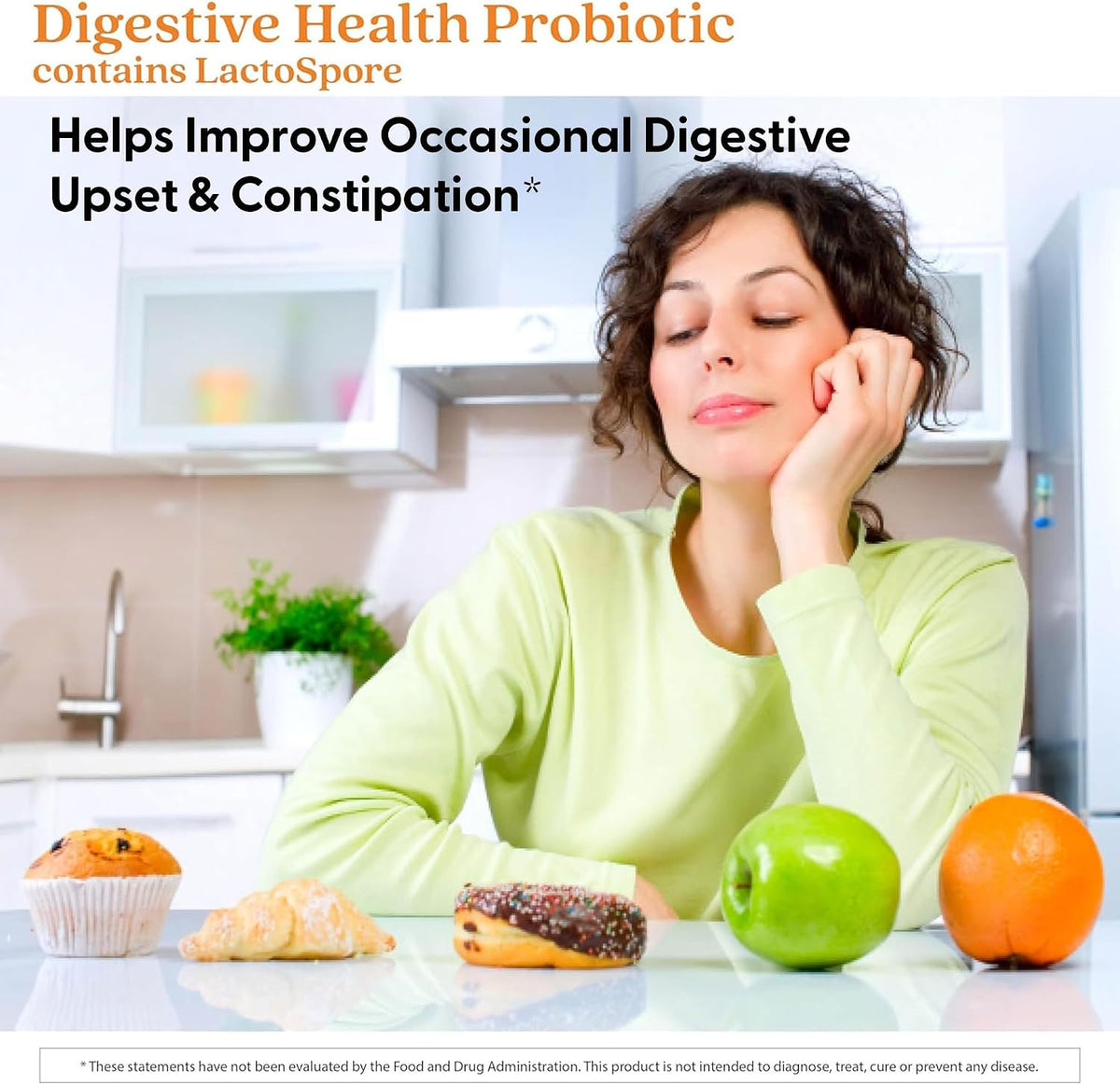 Doctor's BEST Digestive Health Probiotic, for Men & Women, 60 Veg Caps