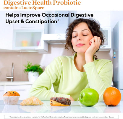 Doctor's BEST Digestive Health Probiotic, for Men & Women, 60 Veg Caps