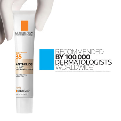 La Roche-Posay Anthleios Glow Hydrating Face Sunscreen SPF 35, in 2 Shades