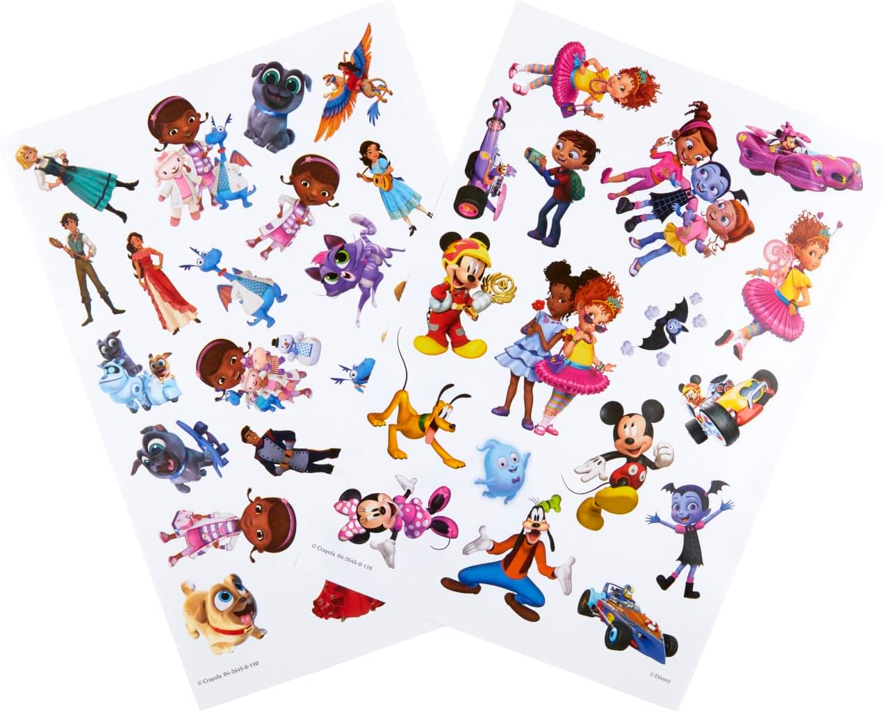 Crayola Disney Jr. Coloring Book (288 Pages), Includes Disney Stickers, Giant Coloring Book for Kids & Adults, Travel Activity, Ages 3 +
