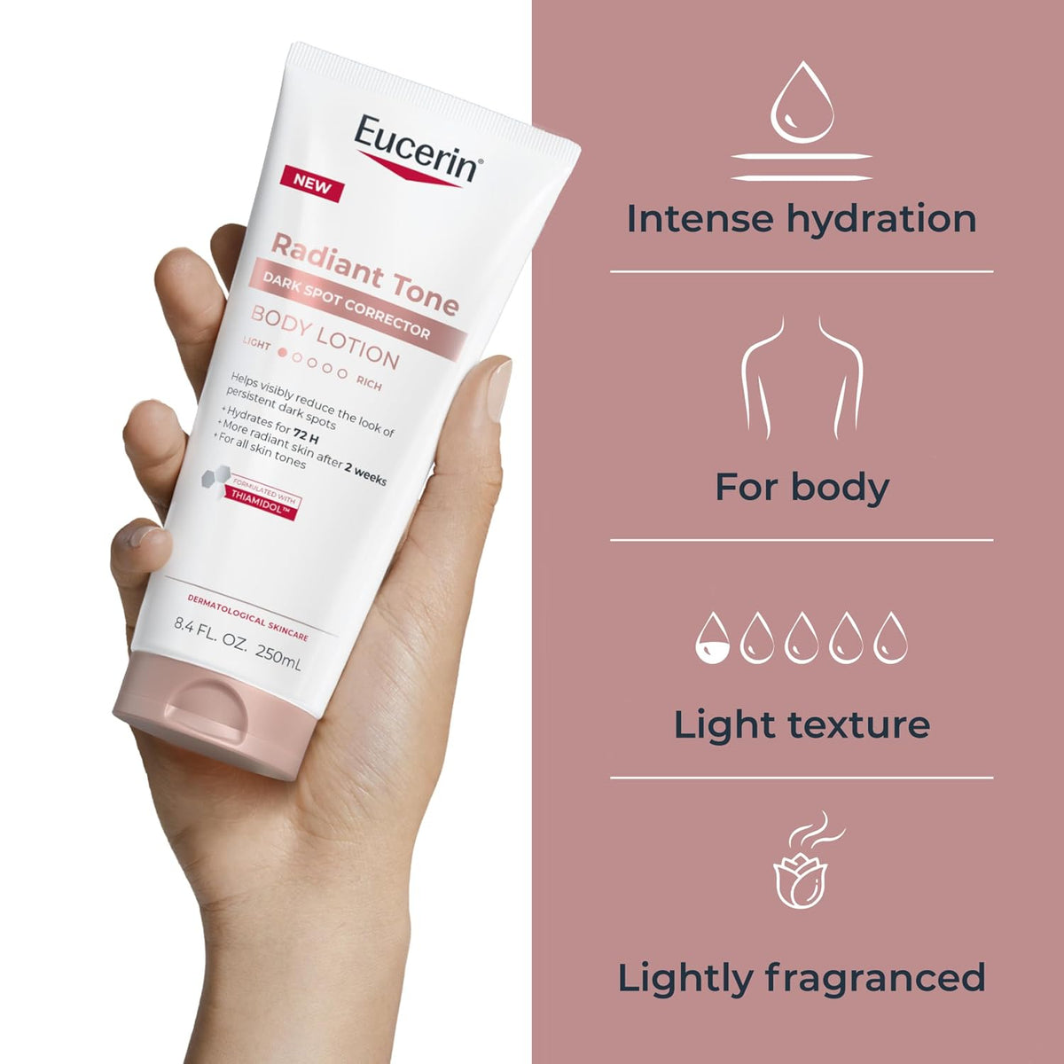 Eucerin Radiant Tone Dark Spot Corrector Body Lotion, 8.4 FL OZ