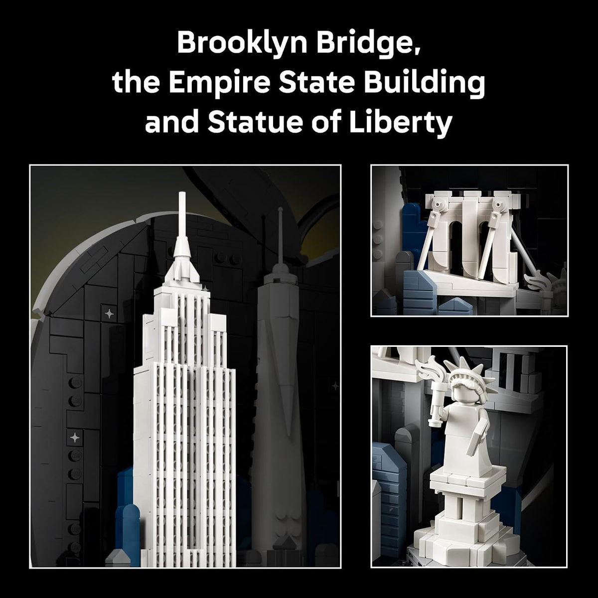 LEGO Architecture New York City – The Big Apple Building Set for Adults, Ages 18+ - Decor for Bedroom, Office or Desk - Gift for Men & Women - 21066