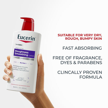Eucerin Roughness Smoothing Lotion with Urea, 16.9 FL OZ