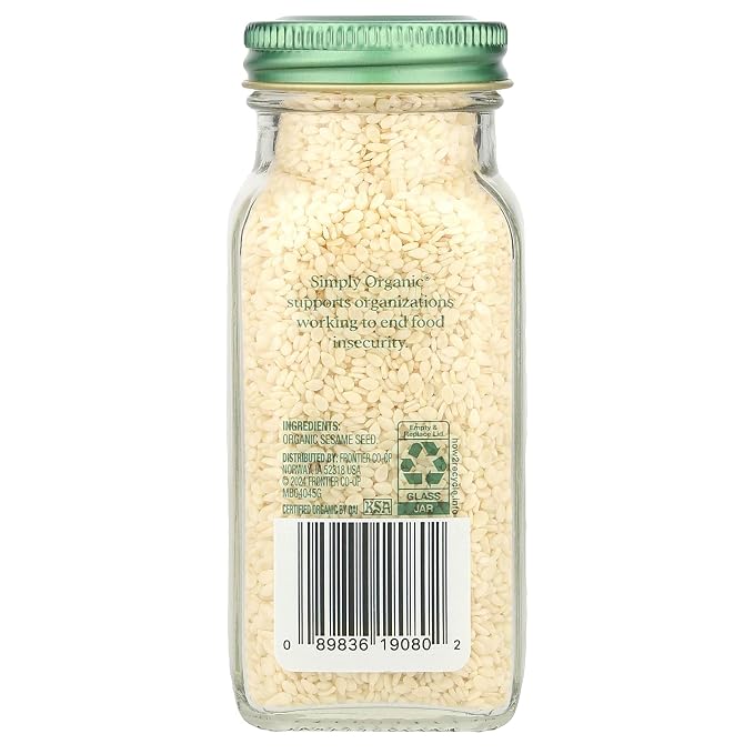 Simply Organic Organic Whole Sesame Seeds, 2.8 Ounce