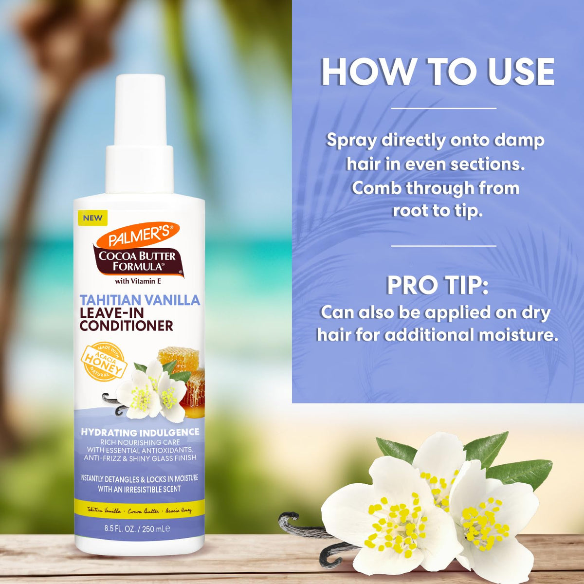 Palmer's Tahitian Vanilla Leave-In Conditioner with Cocoa Butter (8.5 Oz)