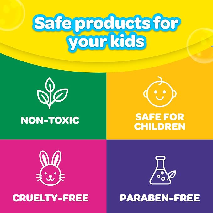 Crayola Bathtub Fingerpaint Deluxe Value Pack 10-Piece Set for Kids, 3 OZ Tubes of Washable Soap Paint, Non-Toxic, Stain Free Bath Toys for Kids