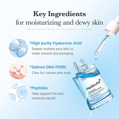 medicube Hyaluronic Multi Peptide PDRN Serum - Lightweight Hydrating Serum
