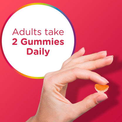 Centrum MultiGummies Multi+ Omega 3 Dual Action, Adult Multivitamin, Multivitamin/Multimineral/Omega 3 Supplement, Strawberry/Lemon/Orange Flavors - 110 Count (Pack of 5)
