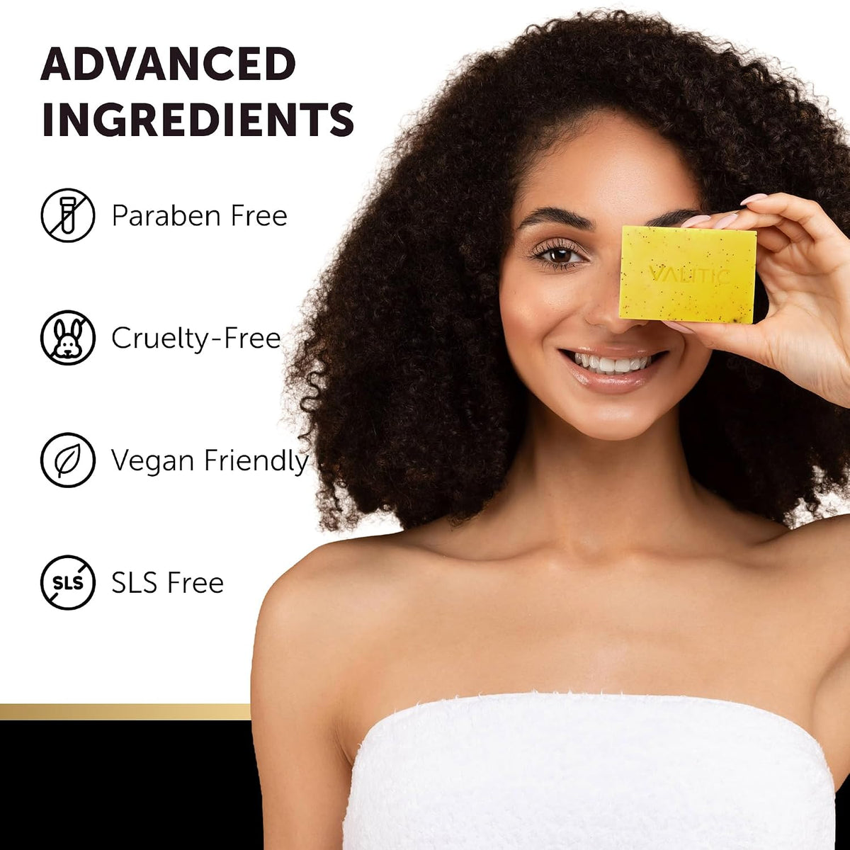 VALITIC Lemon Turmeric Soap for Dark Spots with Kojic Acid, 3 Pack