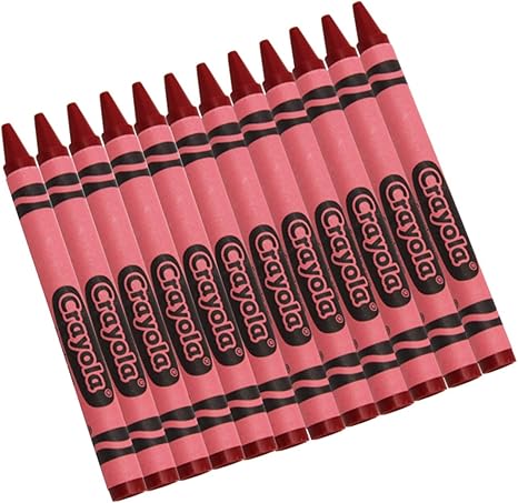Crayola Crayons, Red, Single Color Crayon Refill, 12 Count Bulk Crayons, School Supplies