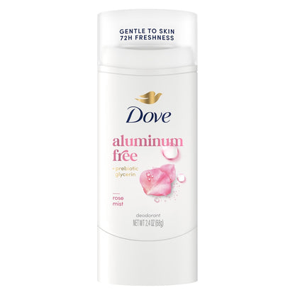 Dove Deodorant Stick Rose Mist for 72 Hour Odor Protection Aluminum Free 2.4 oz