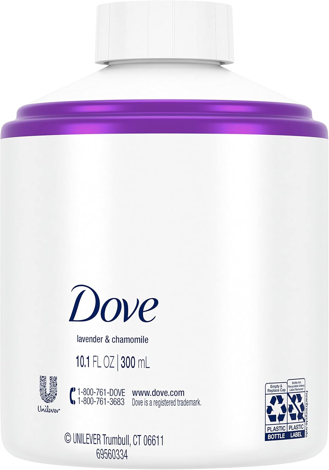 Dove Nourishing Foaming Hand Wash Touchless Dispenser Refill Lavender and Chamomile Moisturizing Hand Wash for Lasting Nourishment 10.1 oz 6-pack