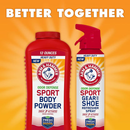 Arm & Hammer Odor Defense Sport Gear & Shoe Refresher Spray, 6.7 oz, 3 Pack
