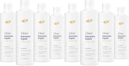 Dove Shampoo Intensive Repair for Damaged Hair with Bio-Protein Care Technology and Amino Serum 12 Fl Oz,(Pack of 8)