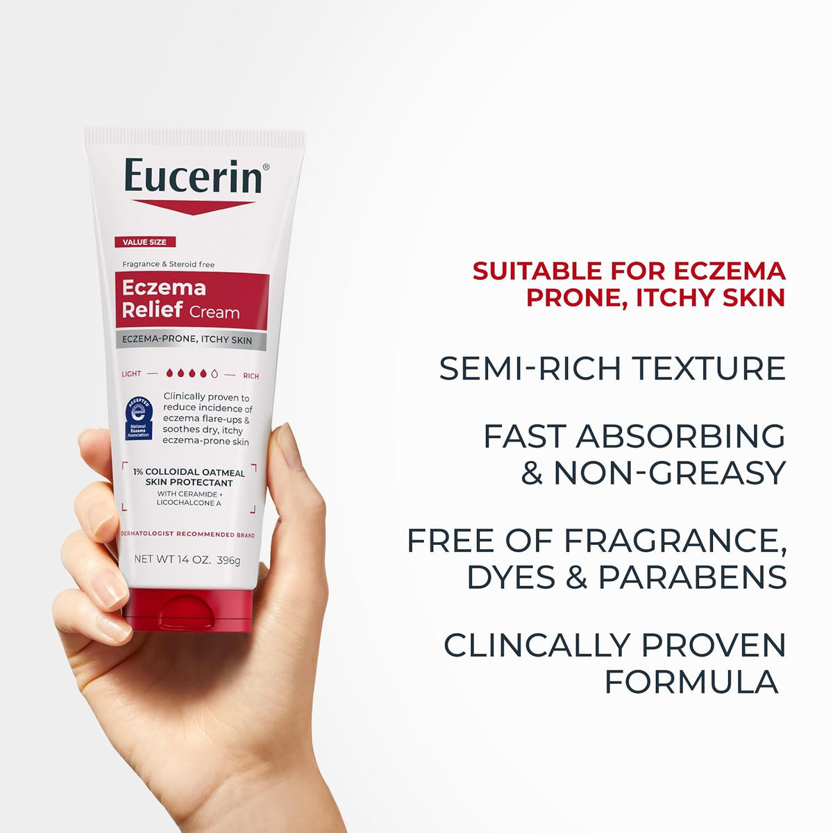 Eucerin Eczema Relief Body Skin Care Set, Variety Packet, 1 Count (Pack of 12)