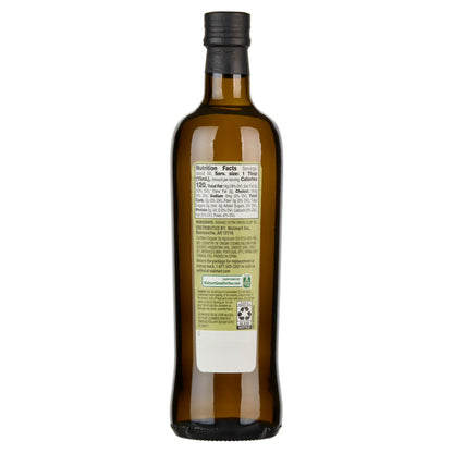Great Value Organic Extra Virgin Olive Oil, 25.5 fl oz Glass Bottle