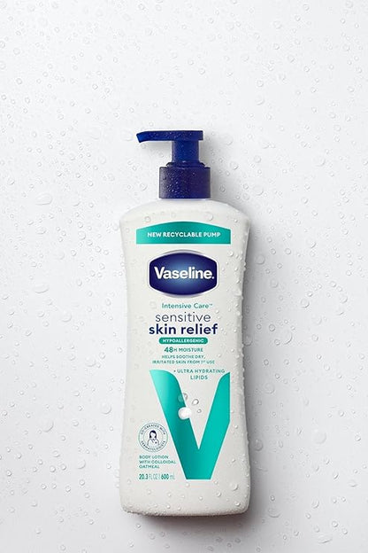 Vaseline, Sensitive Skin Relief Body Lotion, 20.3 Fl Oz