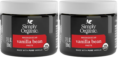 Simply Organic Vanilla Bean Paste, Organic, 2 Fluid Ounce (Pack of 2)