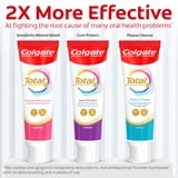 (3 pack) Colgate Total Active Prevention Plaque Cleanse Whitening Toothpaste Gel, Cool Peppermint, 3 oz