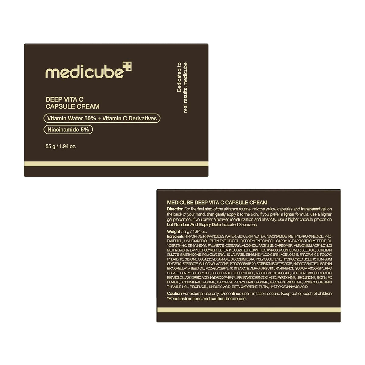 medicube Capsule Cream with Deep Vitamin C for Uneven Skin Tone & Texture