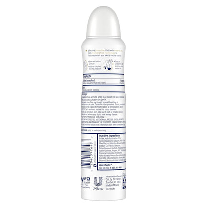 Dove Advanced Care Antiperspirant Deodorant Spray Waterlily & Sakura Blossom 3 Count Moisturizing for After-Shaving Care 72-hour that boost skin's ceramide levels for Soft Underarms 3.8 oz