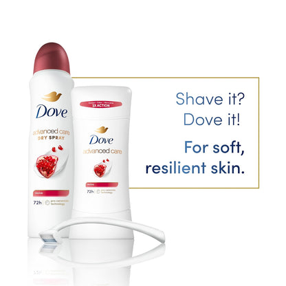 Dove Advanced Care Antiperspirant Deodorant for Women Revive 72 hour sweat and odor protection 2.6 oz (Packaging May Vary) (Pack of 12)