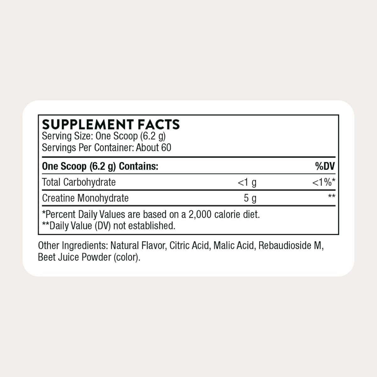 THORNE Creatine, Micronized Creatine Monohydrate Powder, 60 Servings