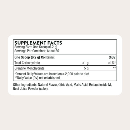 THORNE Creatine, Micronized Creatine Monohydrate Powder, 60 Servings